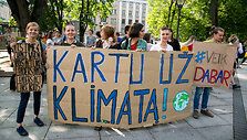 Piketas prie&scaron; klimato kaitą