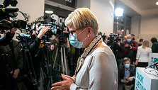 Ingrida &Scaron;imonytė. spaudos konferencija po pakartotinių Seimo rinkimų rezultatų