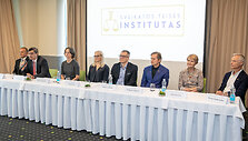 Spaudos konferencijos akimirka