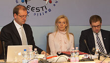 I&scaron; kairės: Viktoras Uspaskichas, Vitalija Vonžutaitė, Vytautas Gap&scaron;ys