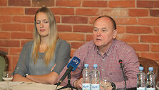 Gintarė Petronytė ir Algirdas Paulauskas