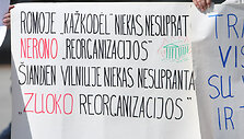 Piketas dėl vie&scaron;ojo transporto pertvarkos