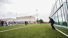 Stadiono &scaron;alia Fabijoni&scaron;kių mokyklos atidarymas