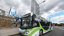 Elektrinis autobusas Vilniaus gatvėse