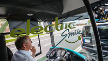 Elektrinis autobusas Vilniaus gatvėse