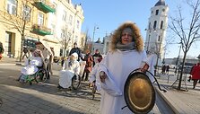 Lietuvos neįgaliųjų forumas surengė krizės eitynes.