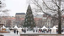 Kalėdinis miestelis Katedros aik&scaron;tėje