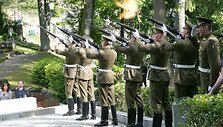 Antakalnio kapinėse atidengtas monumentas žuvusiesiems už Lietuvos laisvę 