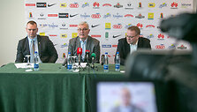 I&scaron; kairės: Mindaugas &Scaron;pokas, Jonas Kazlauskas, Linas Kunigėlis
