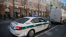 Vilniaus centre policija rūpinosi eismo saugumu