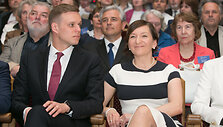 Gabrielius Landzbergis su žmona Austėja