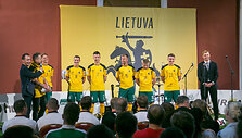 Lietuvos futbolo rinktinės pristatymas prie&scaron; naują Pasaulio čempionato atrankos ciklą.