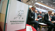Atviro futbolo forumo &bdquo;Geroji valdymo praktika&ldquo; akimirka