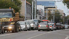 Vilniaus Naujamiestyje transporto spūstys