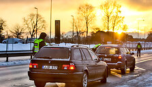 Vilniaus kelių policijos reidas sekmadienio ryte