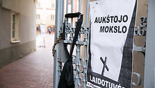 Protesto akcijos akimirka