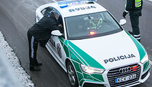 Rytinis kelių policijos reidas Vilniuje