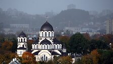 Vilnius prie&scaron; audrą