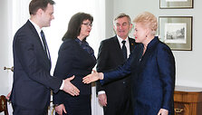 Arvydas Nekro&scaron;ius, Rima Ba&scaron;kienė, Viktoras Pranckietis, Dalia Grybauskaitė