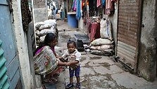 Dharavi lū&scaron;nynas Mumbajuje