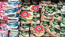 Svastikomis pažymėtos lietuvi&scaron;kos prekės Maskvoje