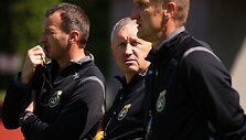 Rinktinės trenerių &scaron;tabas: Csaba Laszlo, Vitalijus Stankevičius ir Igoris Pankratjevas