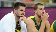 Linas Kleiza ir Jonas Valančiūnas