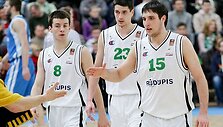 &bdquo;Rūdupio&ldquo; žaidėjai (i&scaron; kairės): A.Ju&scaron;kevičius, J.Sinica ir G.Orelikas