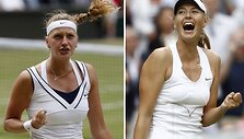 Petra Kvitova ir Marija &Scaron;arapova.