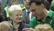 Dalia Grybauskaitė ir Arvydas Sabonis