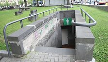 V.Kudirkos aik&scaron;tėje esančiame tualete apsilankyti galima sumokėjus 80 centų.