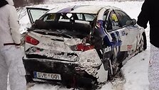 Vytauto &Scaron;vedo avarija ralio sprinto lenktynėse