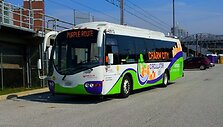 Hibridinis elektra ir dyzelinu varomas autobusus