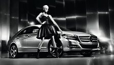 Karolina Kurkova ir &bdquo;Mercedes-Benz CLS&ldquo;