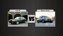 Audi 80 prie&scaron; Nissan Sunny