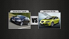 Honda Civic Type-R prie&scaron; Seat Leon FR TDI