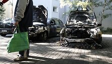 Apdegę automobiliai Berlyne