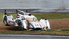 Le Manas. Maža &bdquo;Audi R18 e-tron Quattro&ldquo; klaida trasoje.