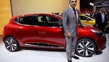 Carlosas Ghosnas prie naujojo &bdquo;Renault Clio&ldquo;