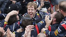 2012-ųjų F-1 čempiono Sebastiano Vettelio triumfas
