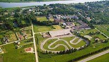 Smalininkų kartingo trasa i&scaron; Pauk&scaron;čio skrydžio