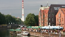 Penkadienį lijęs lietus nurimo tik prie&scaron; Jūros &scaron;ventės atidarymą. 