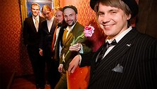 Kolektyvo "Jaakko Laitinen & V&auml;&auml;r&auml; Raha&ldquo; nariai.