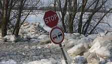 Ledų sangrūdos kelyje &Scaron;ilutė-Rusnė.