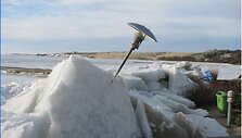 Ledų sangrūdos Nidoje.