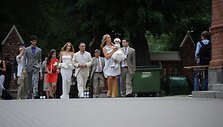 Į bažnyčią atvyko A.irD.Bosai su dukrele ir krik&scaron;tatėviais. 