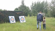 Žolynų gatvės bendruomenės &scaron;ventės akimirka.