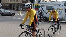 M.Puluikis ir R.Balandis Lietuvą dviračiais apvažiavo per 69 valandas. 
