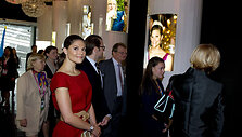 &Scaron;vedijos princesė Victoria ir princas Danielis &Scaron;anchajaus EXPO parodoje.