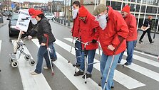 Streikuotojų demonstracija